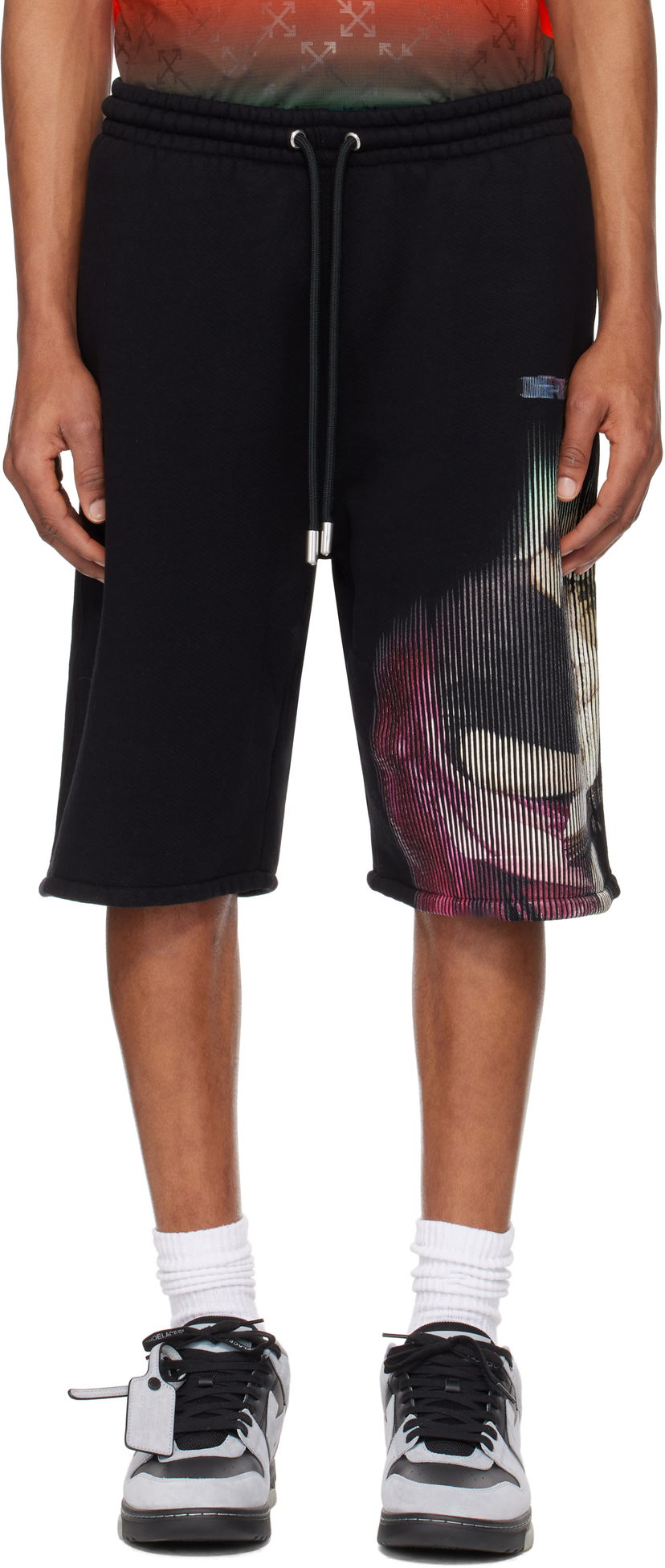 Kratke hlače Off-White S. Matthew Skate Shorts Crna | OMCI013S25FLE0071084