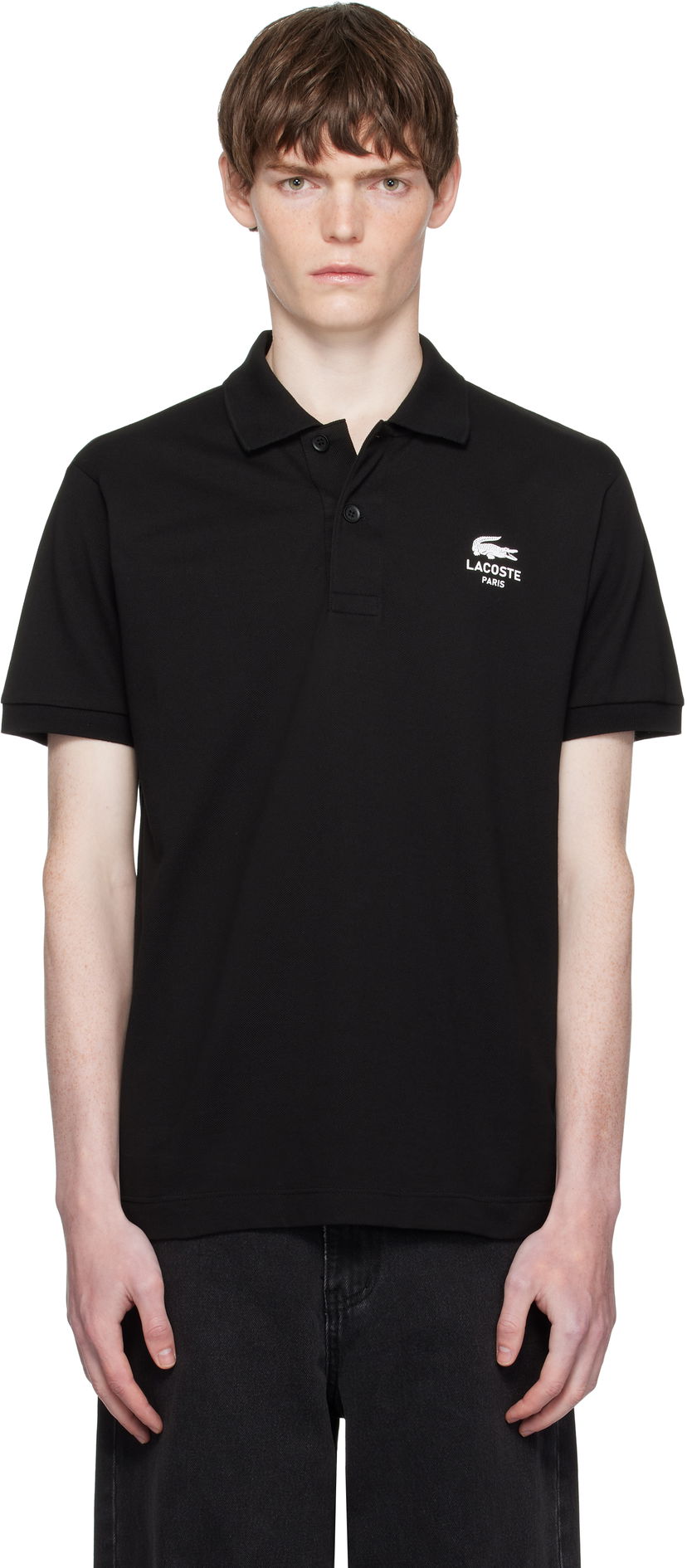 Polo majica Lacoste Classic Fit Signature L.12.12 Polo Crna | PH2723_031