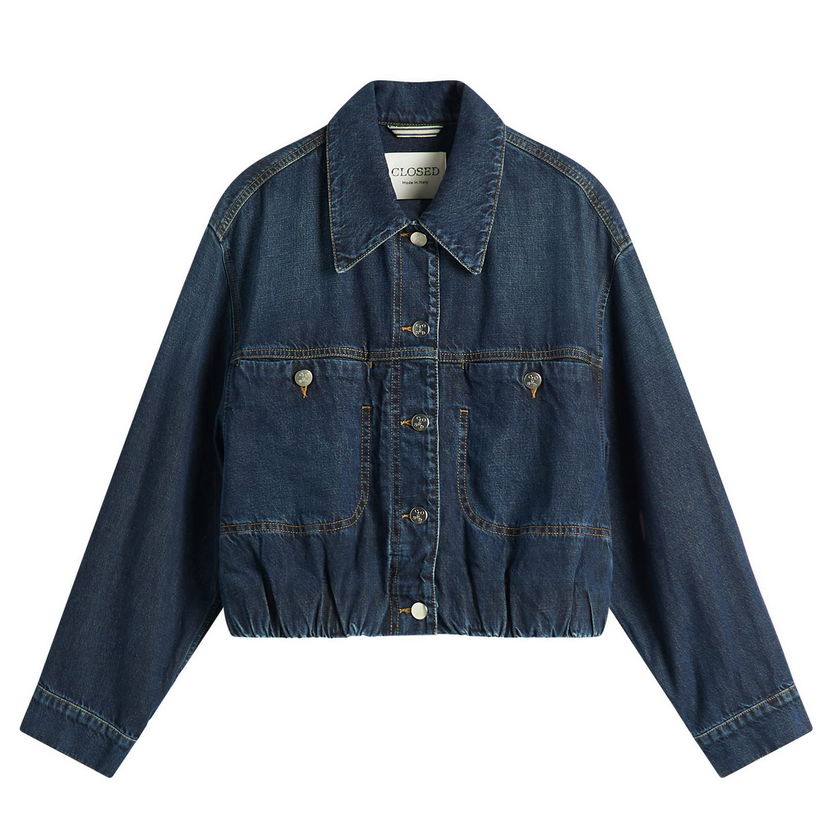 Jakna CLOSED Closed Ruched Hem Jacket, Size X-Small Plava | C97959-18Q-2K
