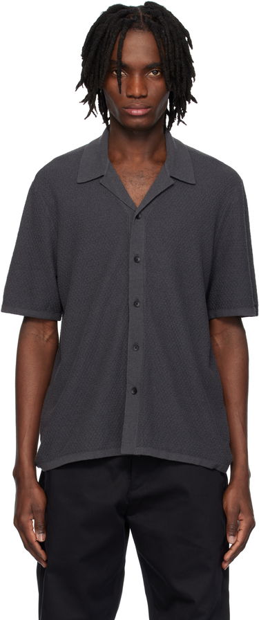 Košulja rag & bone Rag & Bone Avery Zig-Zag Polo Siva | MBS25S036YF36, 0