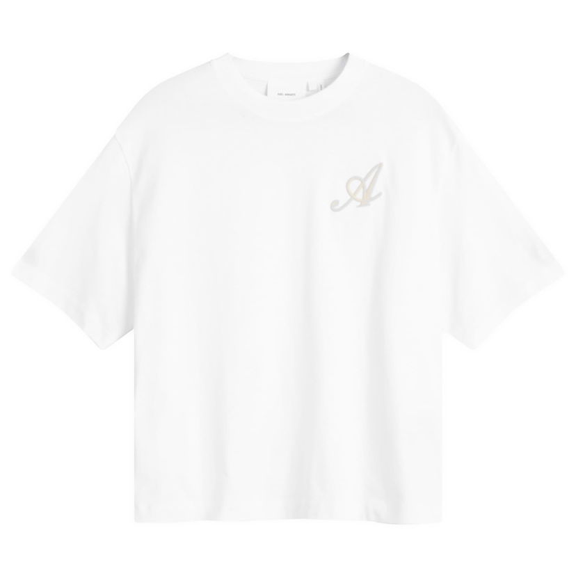 Majica kratkih rukava AXEL ARIGATO Grail Embroidered T-Shirt Bijela | A2843001-WHT