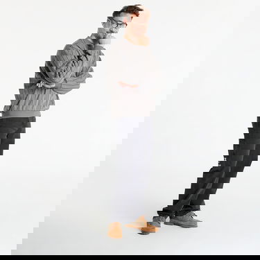 Dukserice Karl Kani Karl Kani Autograph Pinstripe Crewneck Sweatshirt Siva | PD00007594, 3