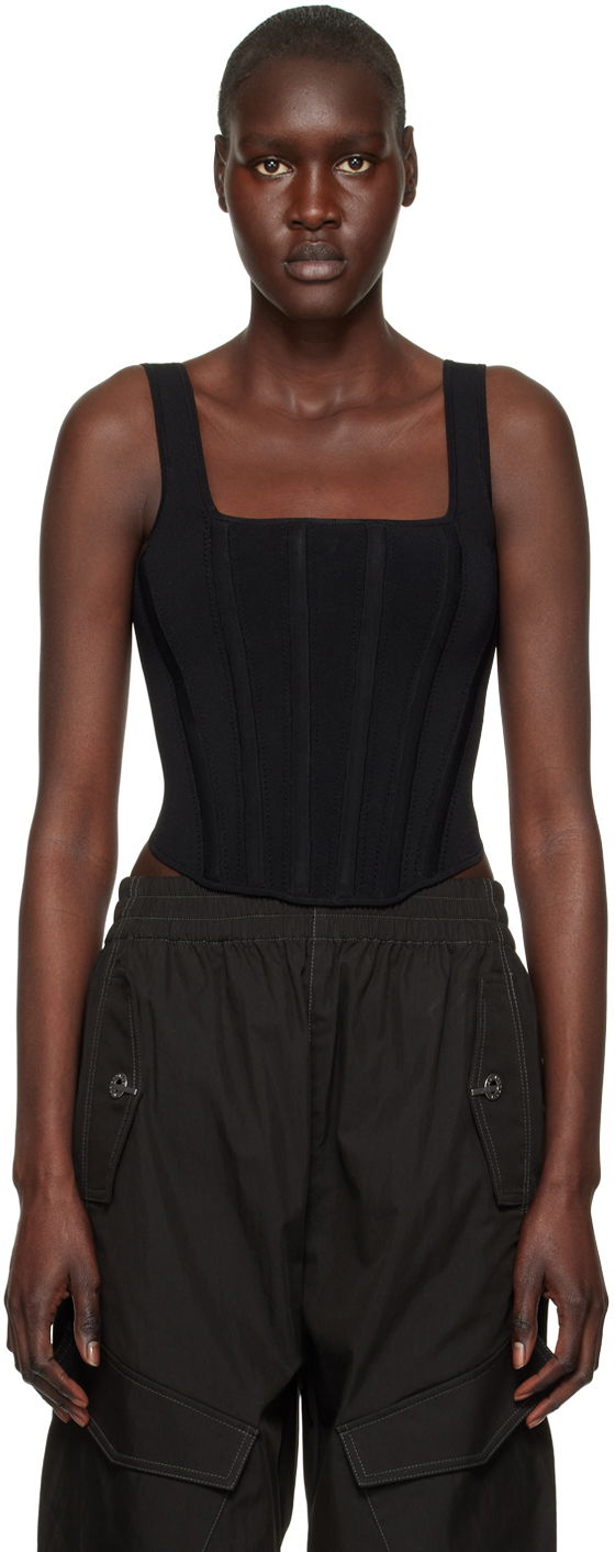 Body Dion Lee Corset Tank Top Crna | A7373R22