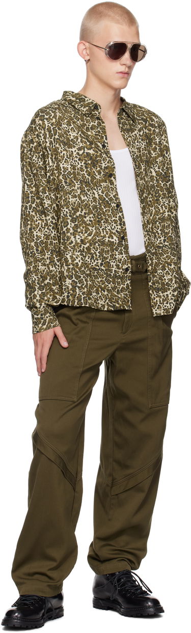 Košulja ISABEL MARANT Isabel Marant Cybilio Leopard Print Shirt Bež | CH01B-B4I03H, 3