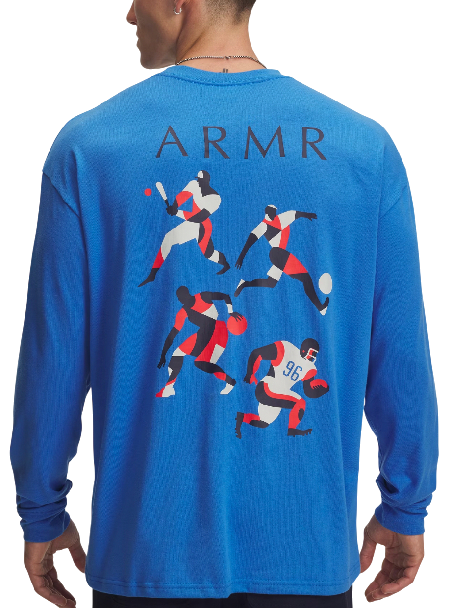 Majica kratkih rukava Under Armour MODERN SPORT Oversized Long-sleeve T-shirt Plava | 6004885-402, 1