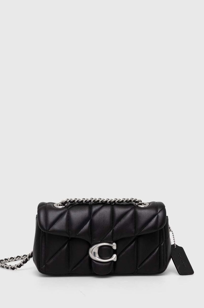 Torba za rame Coach Tabby Leather Shoulder Bag Crna | CP149