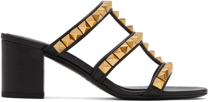 Tenisice i cipele Valentino Valentino Garavani Rockstud Heeled Sandals Crna | XW0S0EL4HYH
