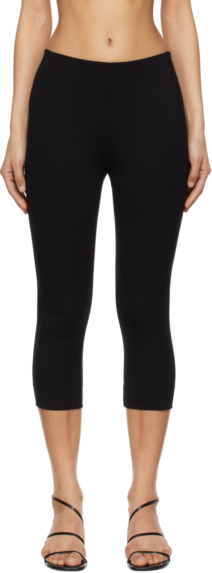 Tajice rag & bone Rag & Bone Simone Ponte Capri Trousers Crna | WAC24PT037LC37