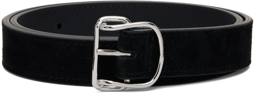 Pojasevi TOTEME TOTEME Swirl Suede Belt Crna | 253-WAM0047-LE0004