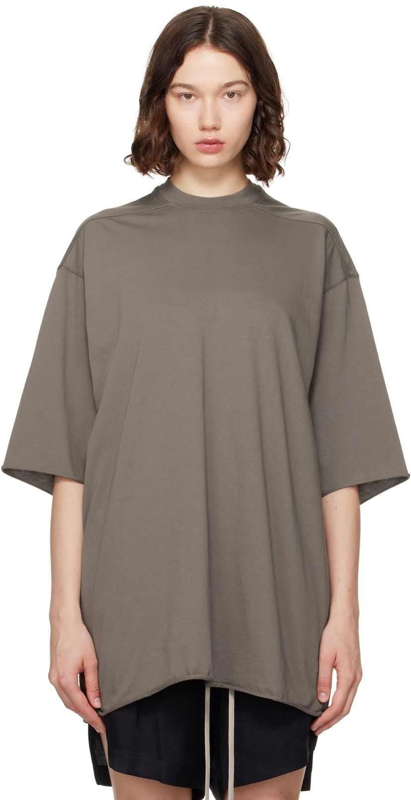 Majica kratkih rukava Rick Owens Rick Owens Hollywood Jumbo T-Shirt Siva | RO01E7273 JA