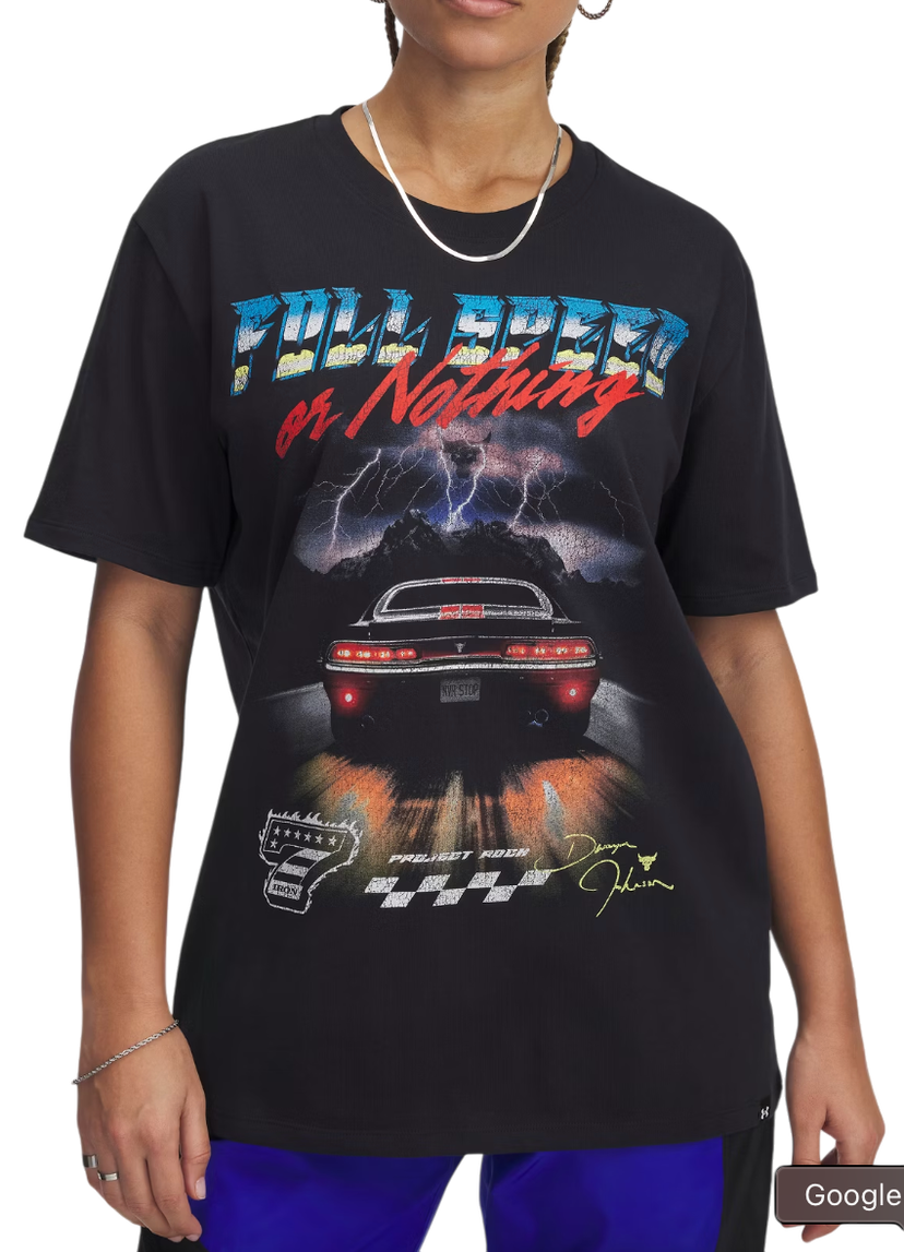 Majica kratkih rukava Under Armour Project Rock Campus Graphic T-Shirt Crna | 1389716-001