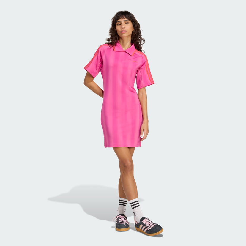 Haljina adidas Performance Football Inspired Graphic Dress Ružičasta | JW6013