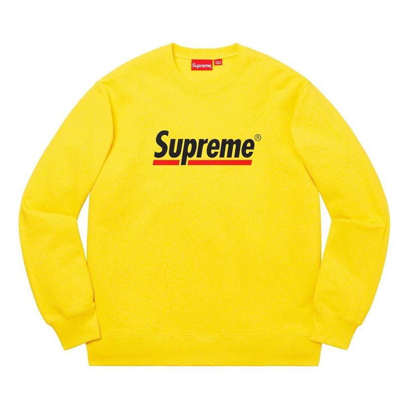 Džemper Supreme Supreme Underline Crewneck Pullover Žuta | SUP-SS20-349