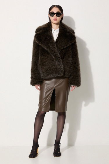 Kaputi KENZO Short Fake Fur Blouson Jacket Crna | FE62BL1869FP.90, 1