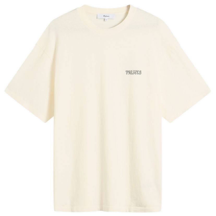Majica kratkih rukava Palmes Palmes Logo T-Shirt, Size Small Bež | P10-0053-036