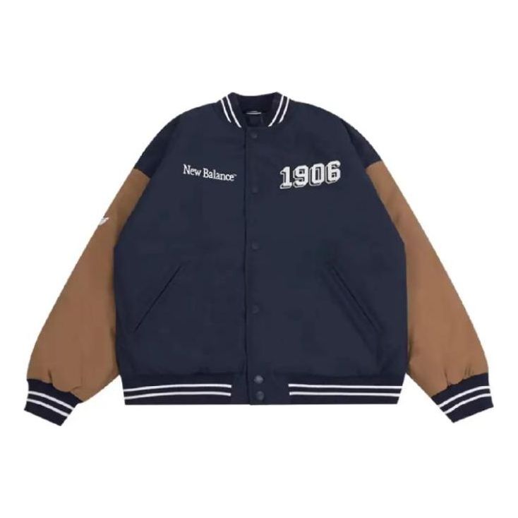 Bomber jakna New Balance Vintage Varsity Jacket Plava | AMJ34309-ECL
