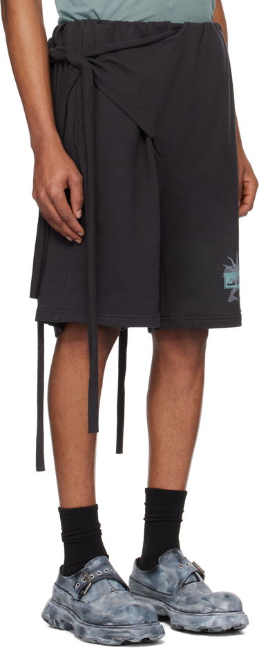 Kratke hlače Ottolinger Ottolinger Wrap Track Shorts Crna | 115-200915-01, 1