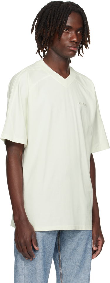 Majica kratkih rukava VETEMENTS Cut-Up V-Neck T-shirt Bijela | UH76TR260I, 1