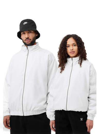 Bomber jakna Nike Solo Swoosh Satin Bomber Jacket Bijela | DN1266-121