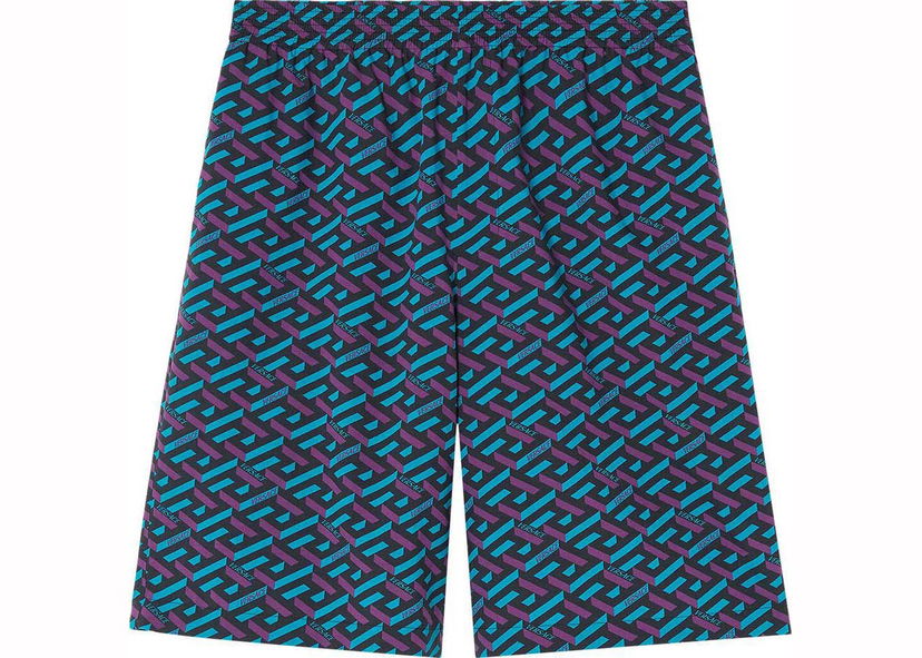 Kratke hlače Versace La Greca Shorts Plava | 1002476 1A04992 5G320