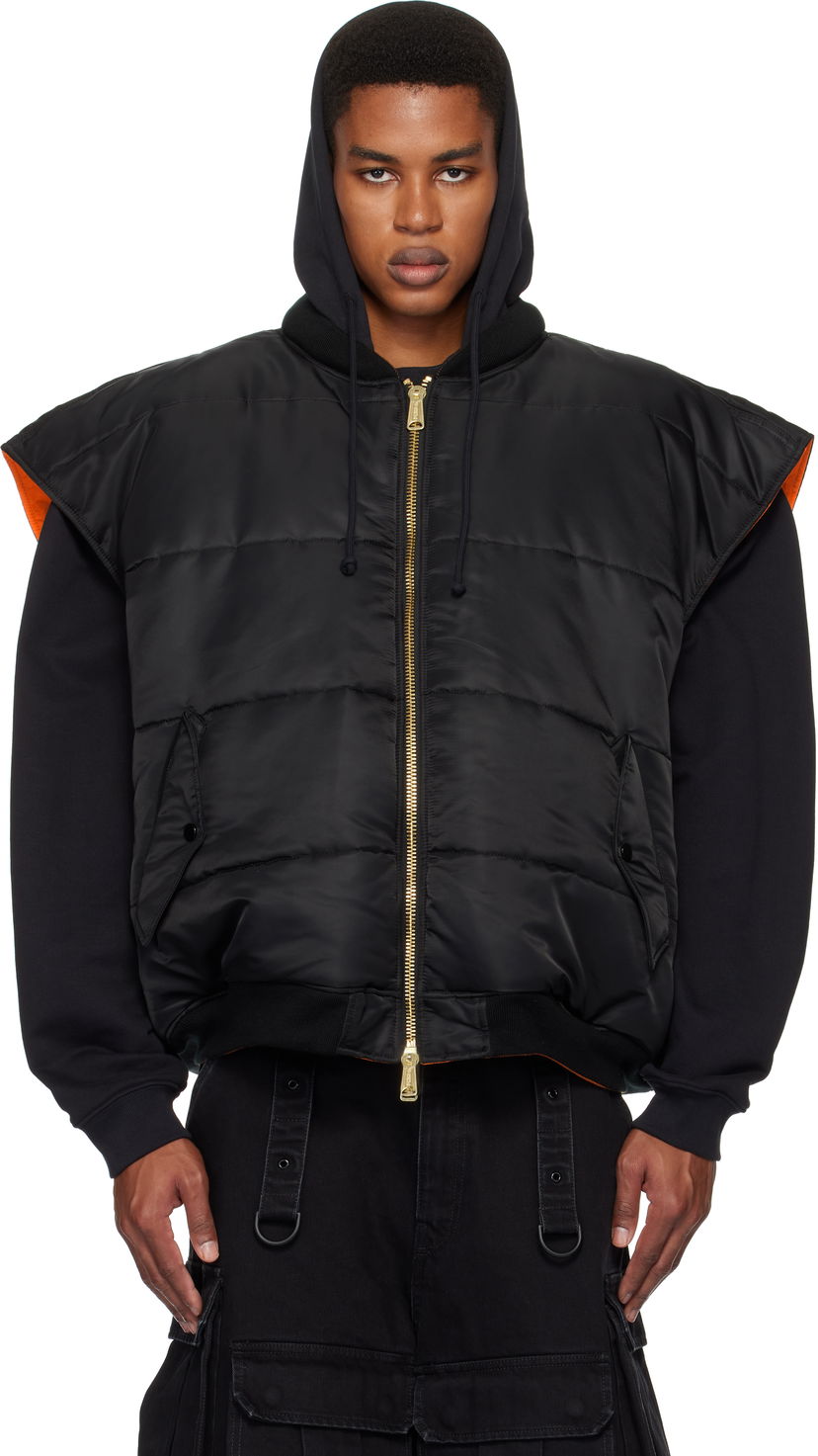 Bomber jakna VETEMENTS Reversible Bomber Vest Crna | UA66JA330B