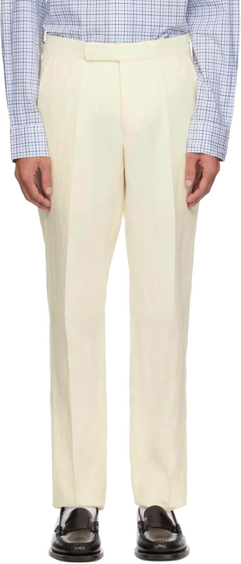 Hlače Polo by Ralph Lauren Polo Ralph Lauren Linen Suit Trousers Bež | 715793698003