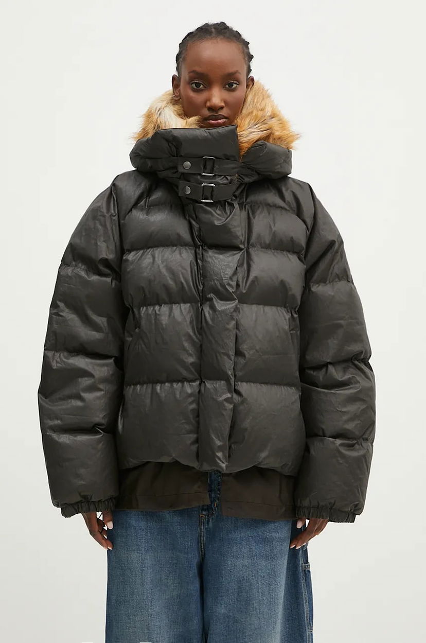 Pernata jakna Ottolinger Ottolinger Deconstructed Double Zip Oversize Puffer Jacket Crna | 2209060205