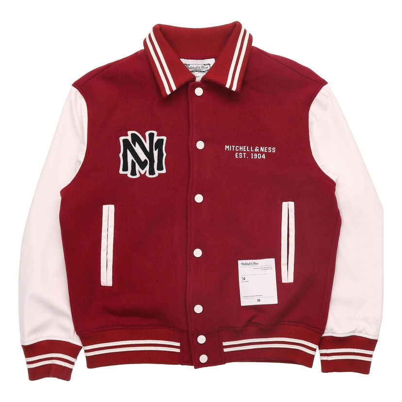 Bomber jakna Mitchell & Ness Logo Varsity Jacket Crvena | MNSYAWTOJT021-RED