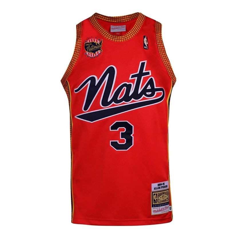Dres Mitchell & Ness Syracuse Nationals Allen Iverson Basketball Jersey Crvena | AJY44485-P7604AIVLTRD