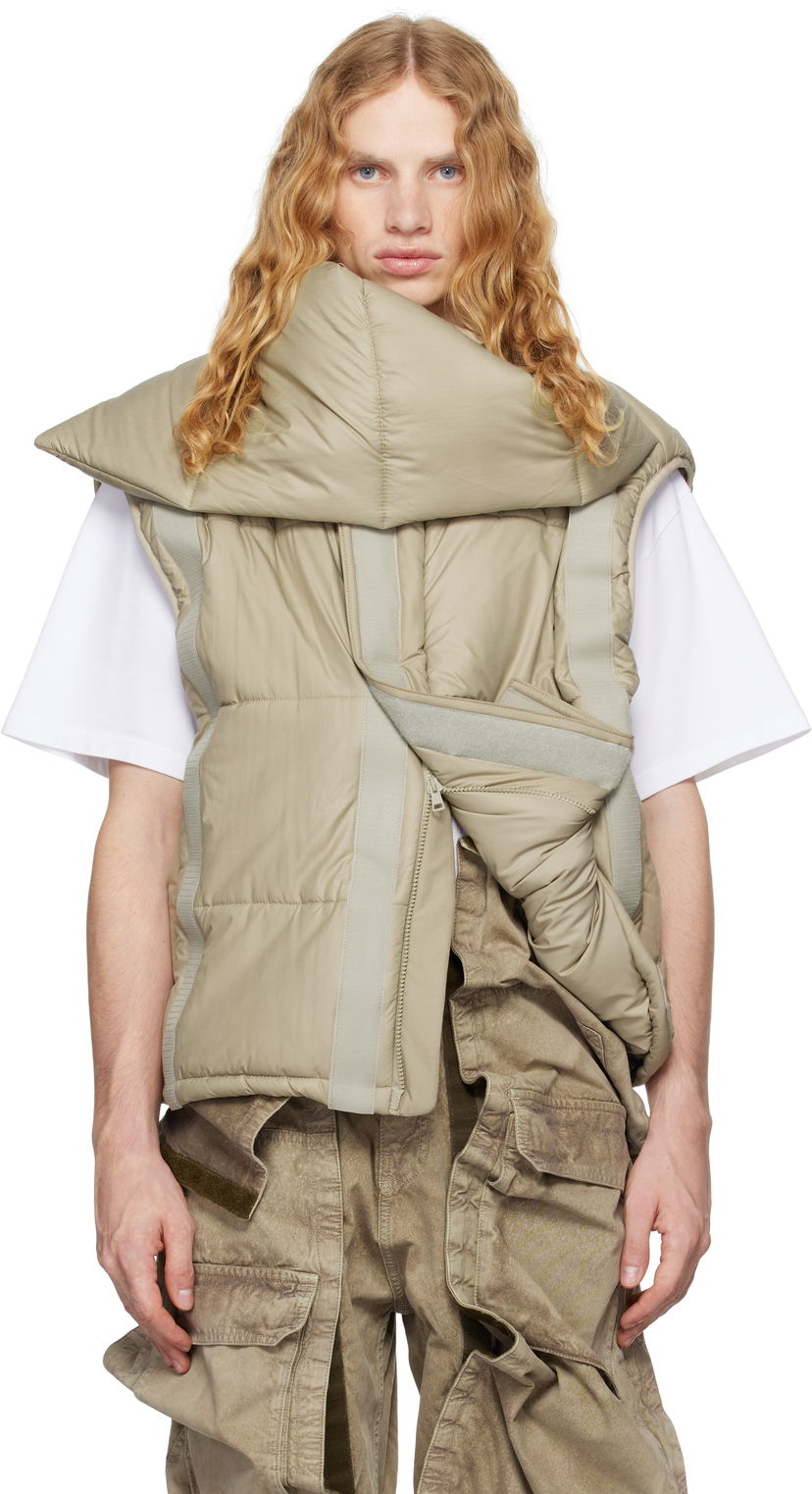 Prsluk Y/PROJECT Puffer Vest Bež | 203JA008