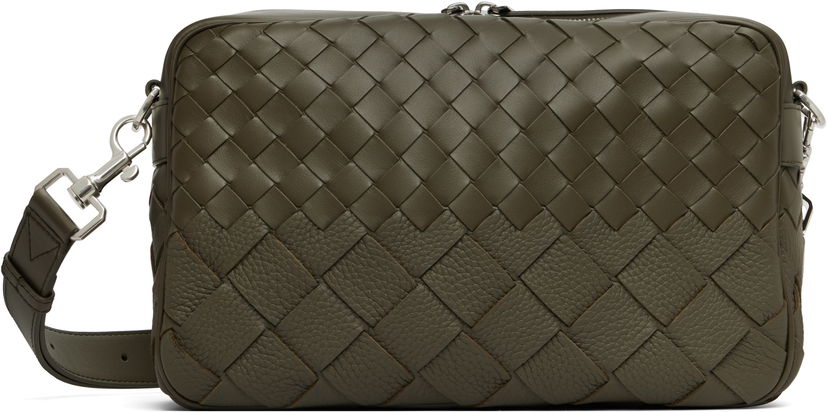 Torba za rame Bottega Veneta Bottega Veneta Intrecciato Camera Bag Zelena | 755925V5RL13227