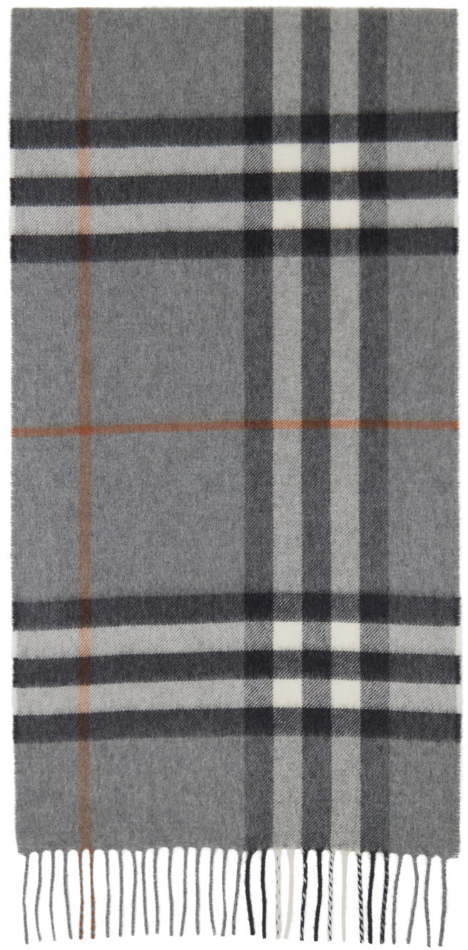 Šal Burberry Check Scarf Gray Siva | 8016395