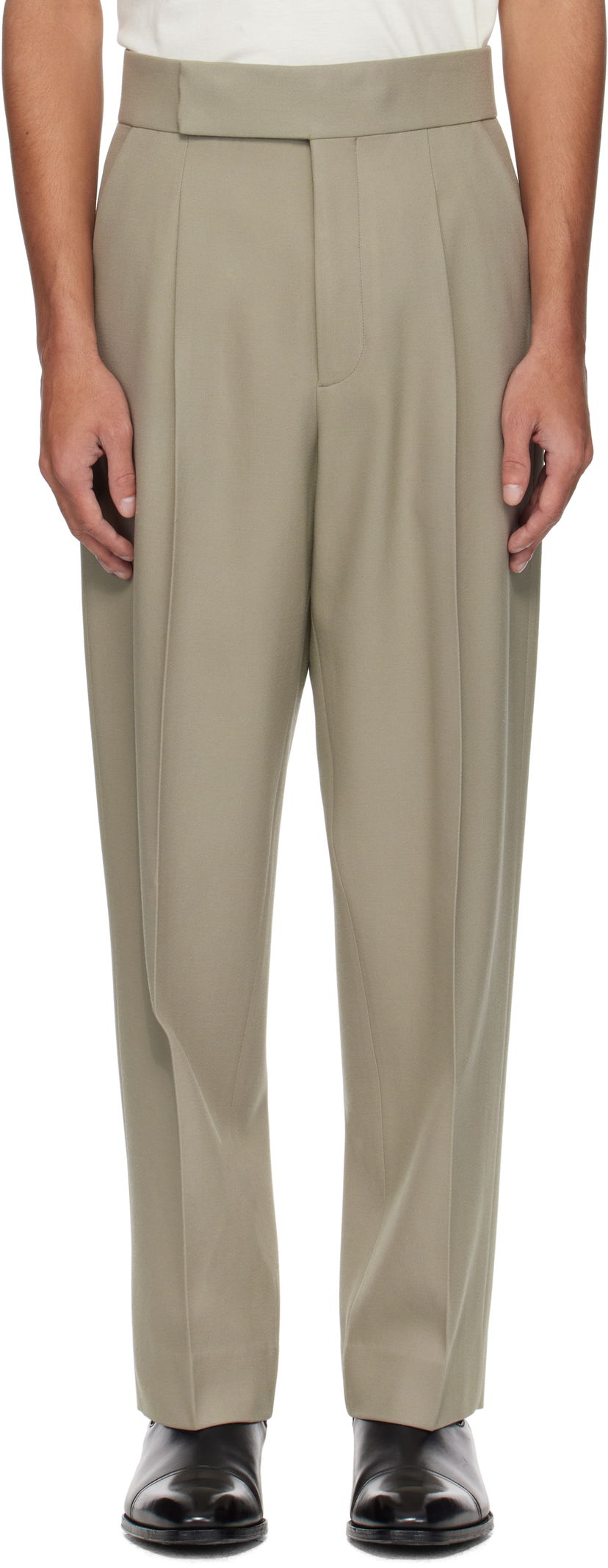 Hlače Fear of God Fear of God Single Pleat Eternal Trousers Bež | FGE240-401GRB
