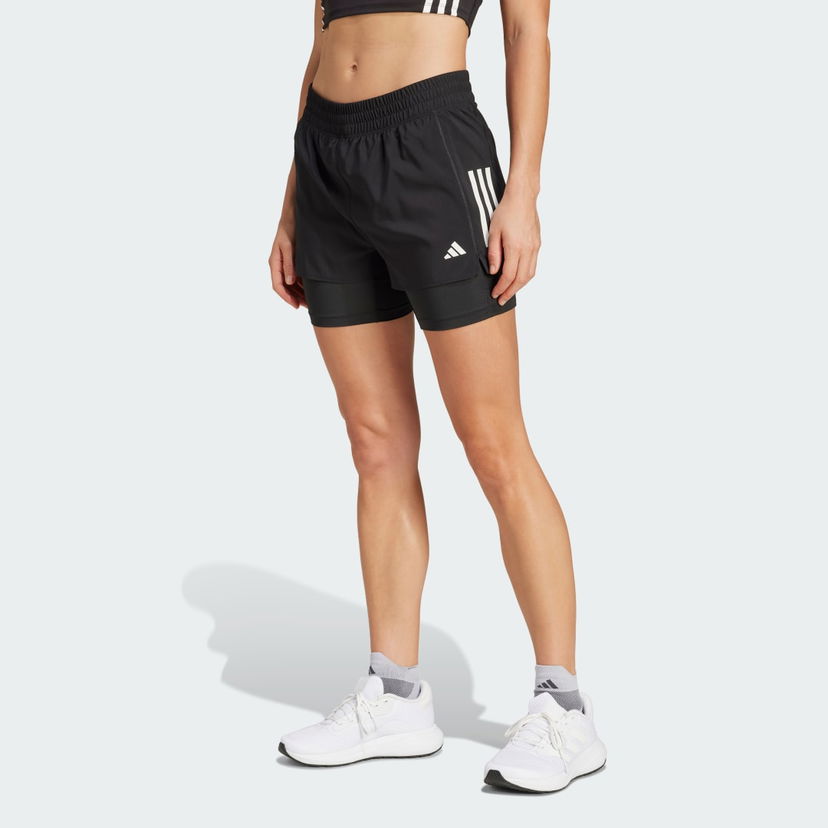 Kratke hlače adidas Performance Running Climacool 2-In-1 Shorts Crna | JM7644