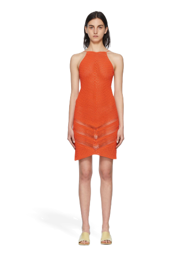 Haljina Bottega Veneta Cotton Mini Dress Narančasta | 684474 V1OK0