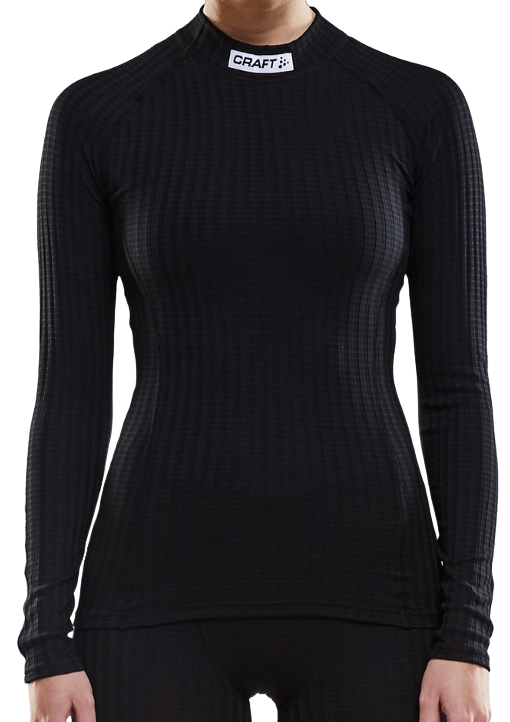 Majica kratkih rukava Craft Ribbed Long Sleeve Base Layer Top Crna | 1906254-9999