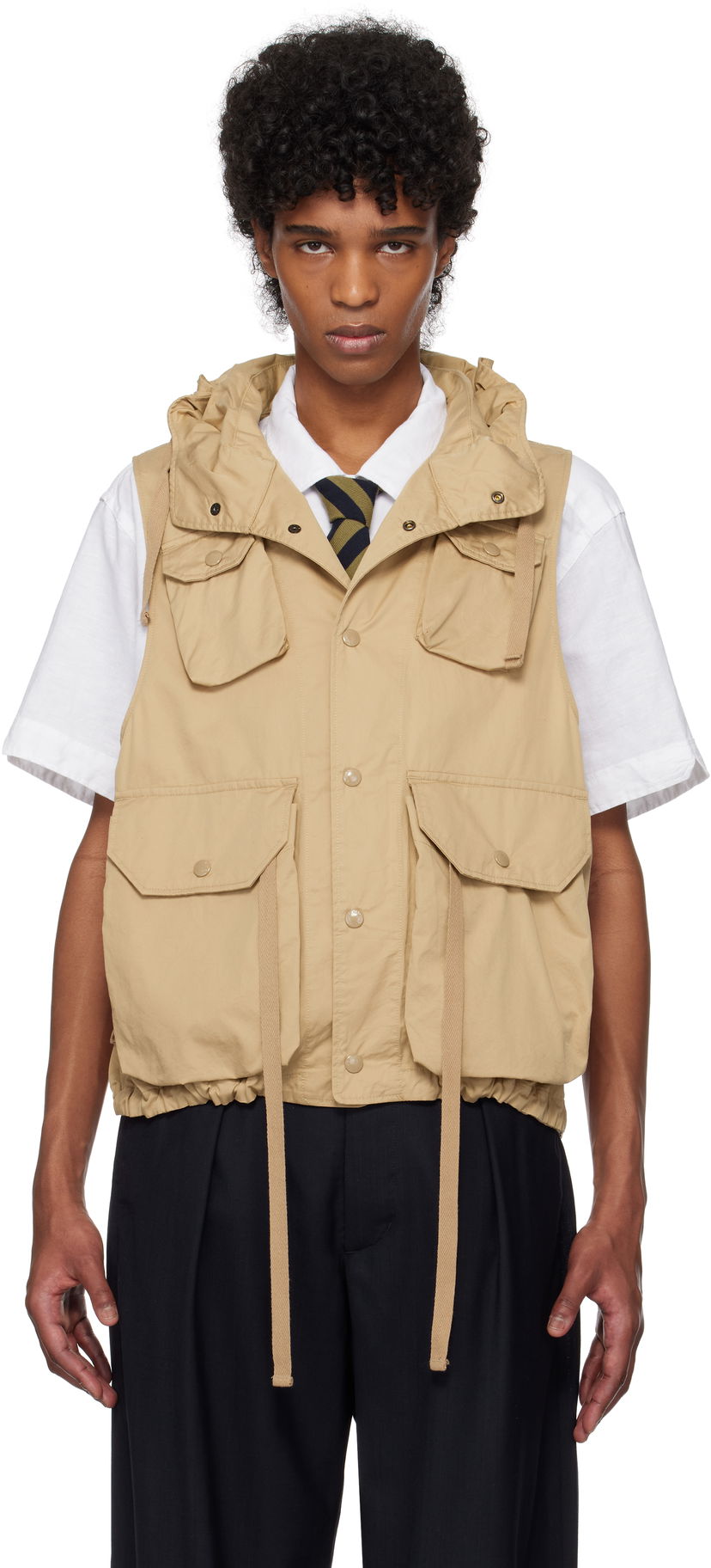 Prsluk Engineered Garments Engineered Garments Field Vest Bež | 25S1C004