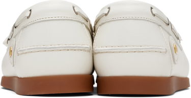 Tenisice i cipele Valentino Valentino Garavani Palm Avenue Buffalo Leather Boat Shoes Bijela | 7Y2S0K85PNJ, 1