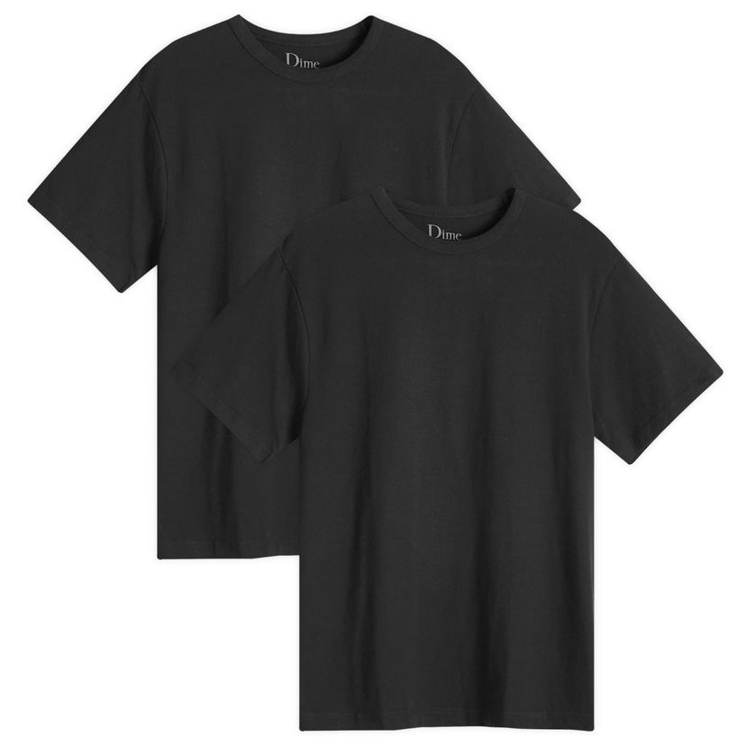 Majica kratkih rukava Dime 2 Pack T-Shirts Crna | DIMESU2465BLK