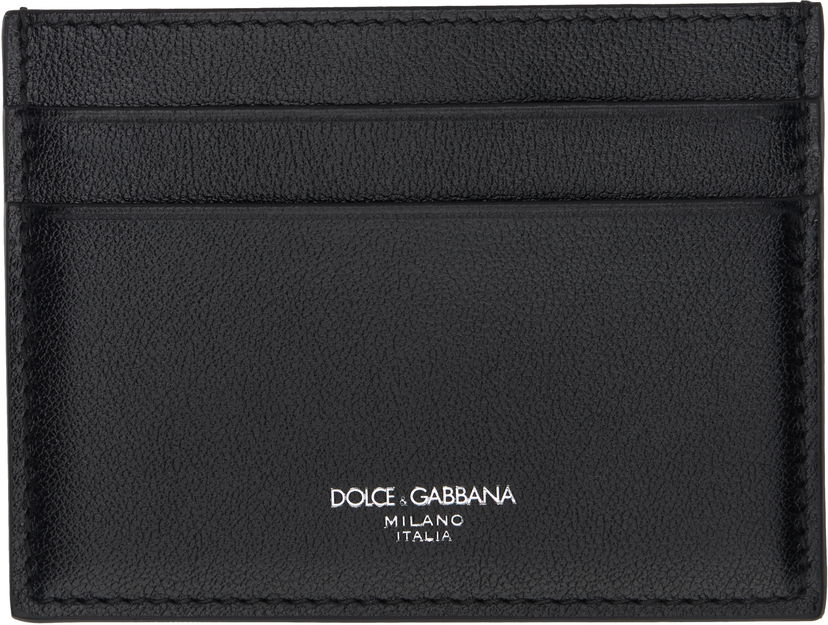 Novčanik Dolce & Gabbana Dolce & Gabbana Calfskin Card Holder Crna | BP0330AV956