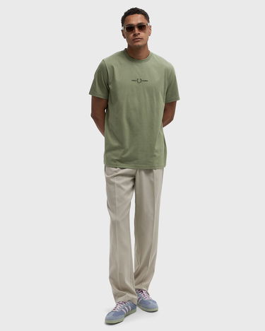 Majica kratkih rukava Fred Perry Fred Perry Embroidered T-Shirt Zelena | M4580-X88, 2