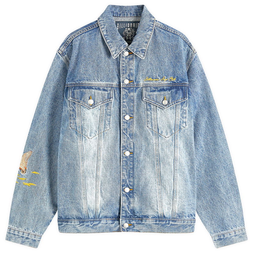 Jakna BILLIONAIRE BOYS CLUB Duck Embroidered Denim Jacket Plava | B24410-BLU