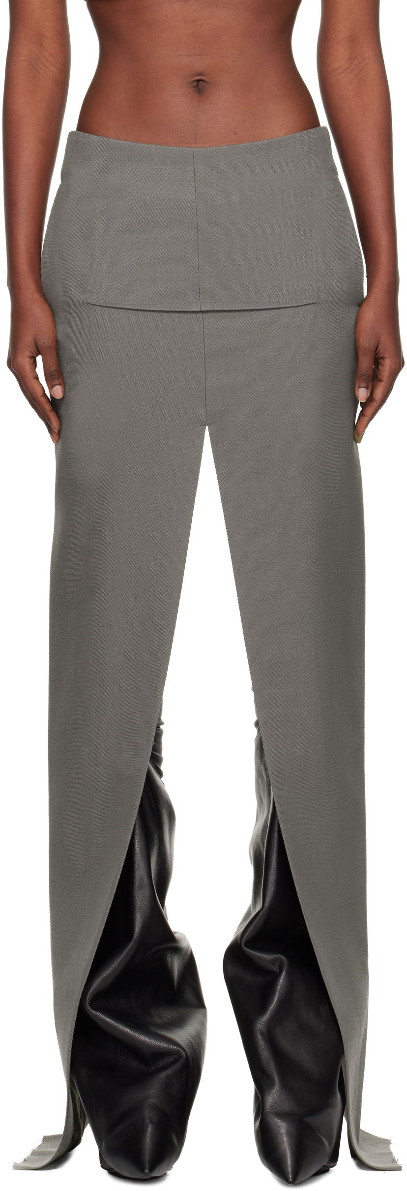 Suknja Rick Owens Concordians Sliced Maxi Skirt Siva | RO02E4387 WD