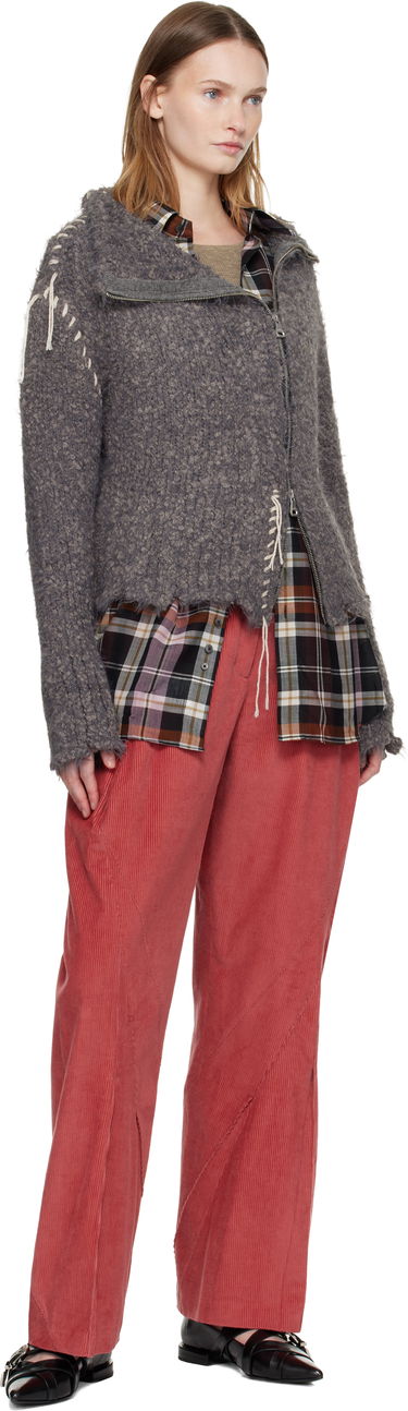 Jakna Andersson Bell Harlow Damaged Knit Jacket Siva | atb1388w, 3