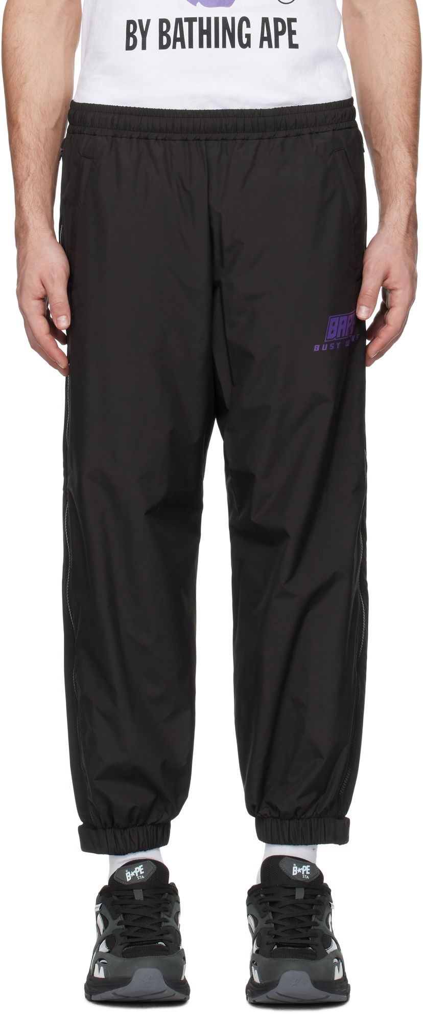 Trenirka BAPE Camo Deformation Track Pants Crna | 001PTK801002M