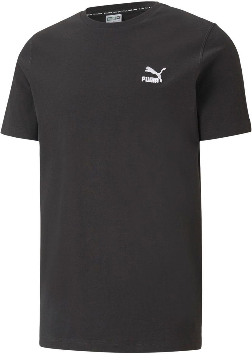 Majica kratkih rukava Puma Puma Classics Embroidered T-Shirt Crna | 599795-001