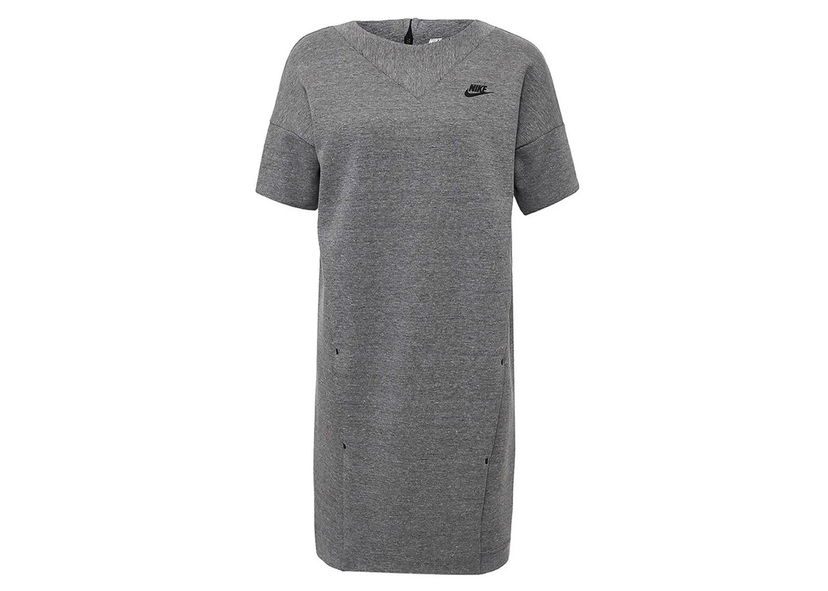 Haljina Nike Sportswear Tech Fleece Dress Gray Siva | 803573-063