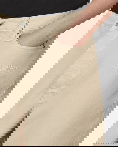 Kratke hlače Off-White Wave Off Canvas Utility Shorts Beige Bež | OMCB084S23FAB001 6161, 5