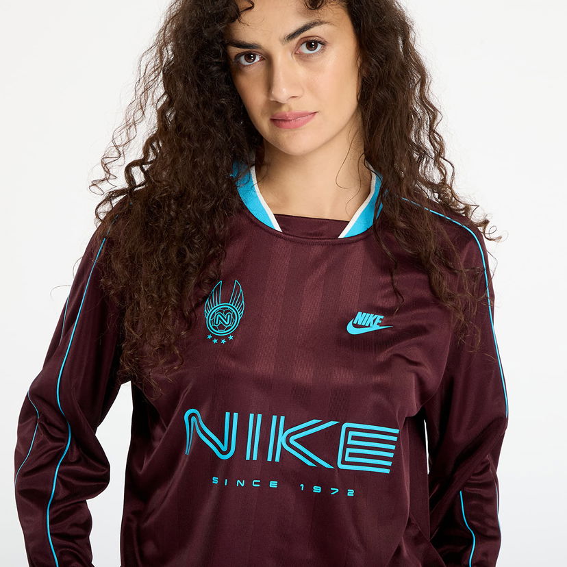 Dres Nike Nike Tričko W Nsw Ls Jersey Tamnocrvena | IM7452-652