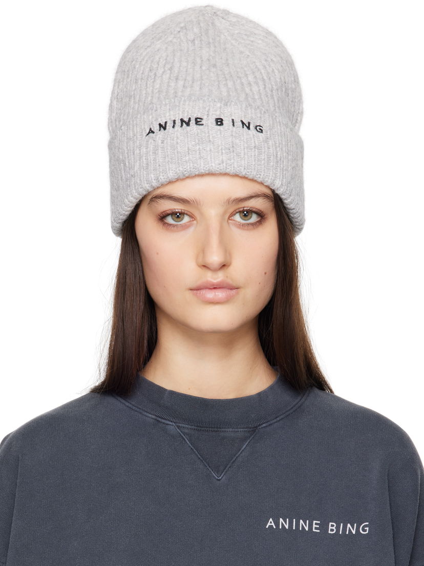 Kapica Anine Bing Anine Bing Elia Beanie Siva | A-12-10621-CHR1